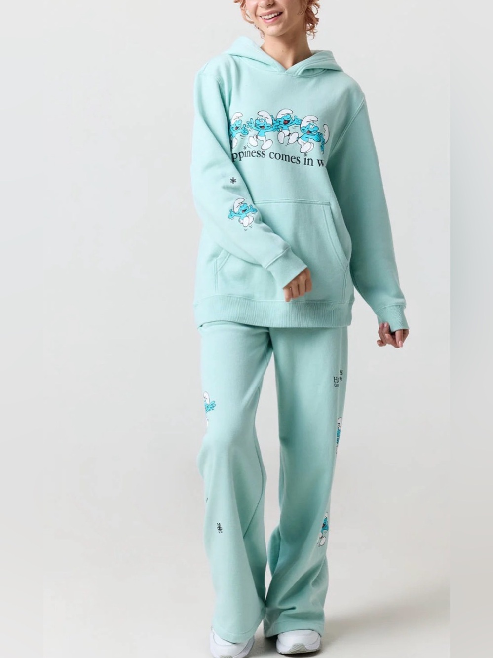 BSR by Samii Ryan - Smurfs wave SET XS hoodie small sweatpants
